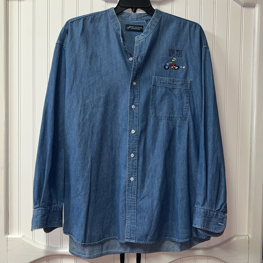 Harley Davidson Denim Shirt XL - Picture 2 of 4